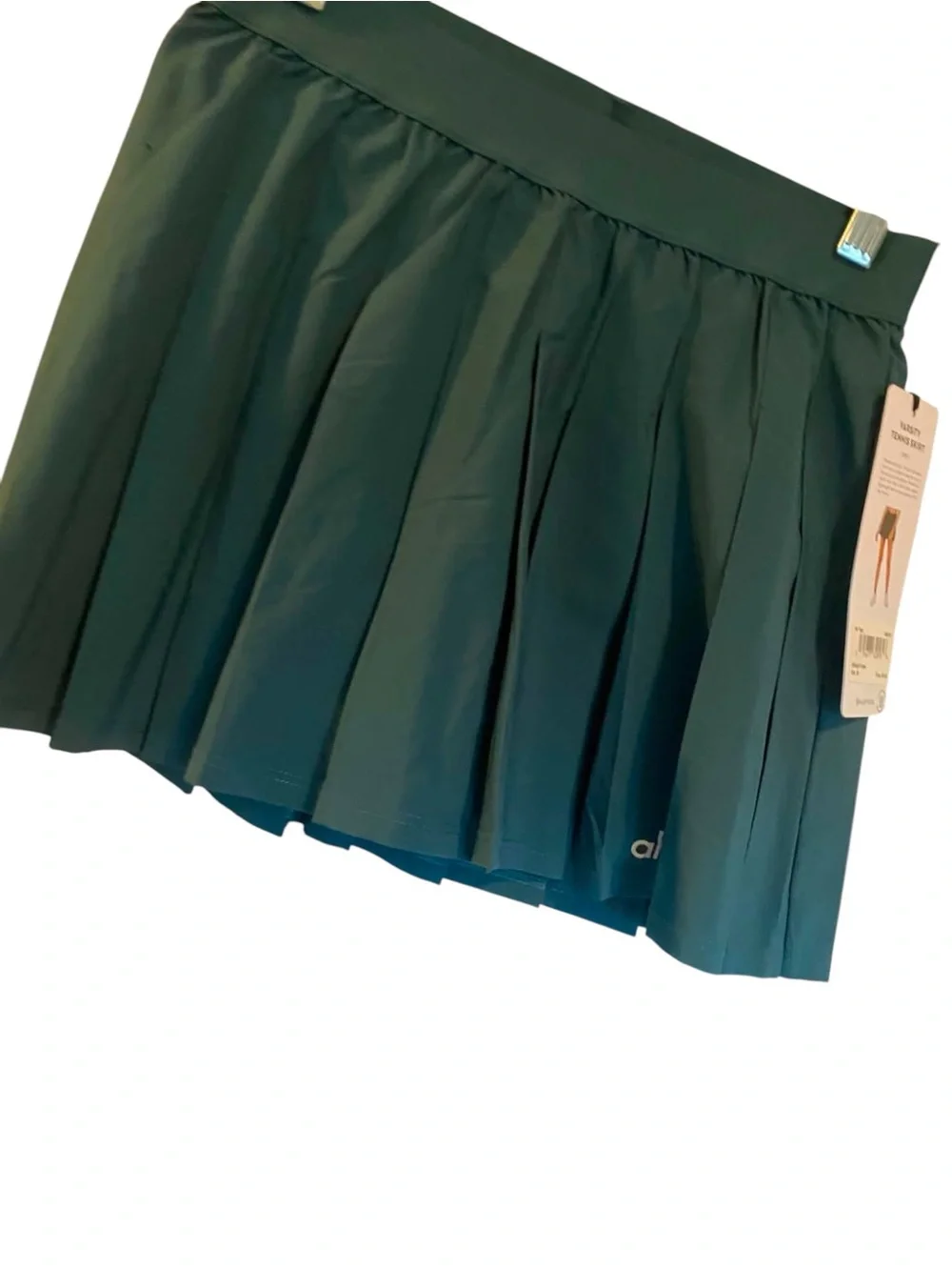 NWT Alo Yoga Tennis Skirt MIDNIGHT GREEn Size: XS